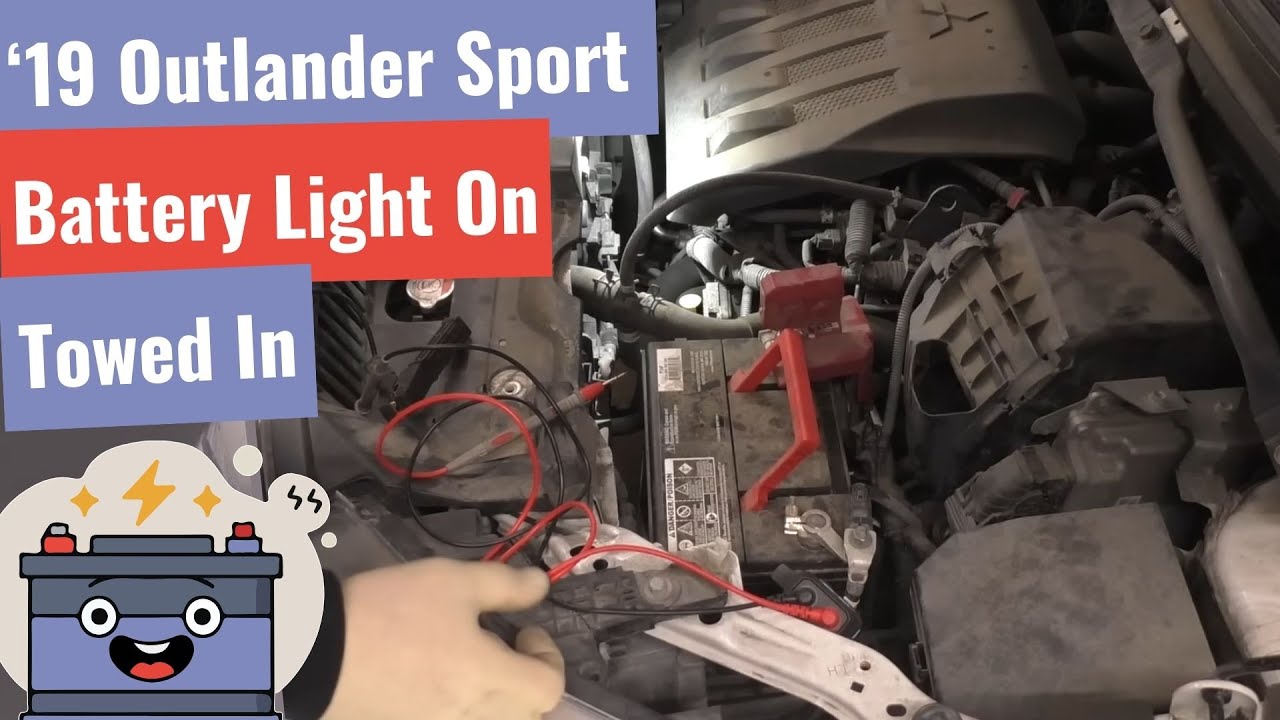 Mitsubishi Outlander Sport 2019 года выпуска: не заводится, горит индикатор заряда батареи, потре...