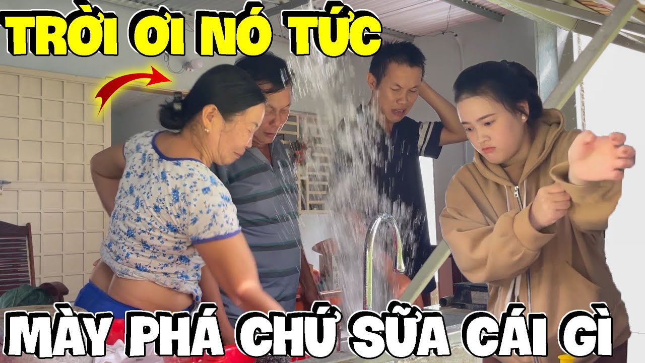 Dâu Báo Sữa Ống Nước Giúp Mẹ Hương Và Cái Kết Ối Dồi Ôi | Hải Ka Vlogs