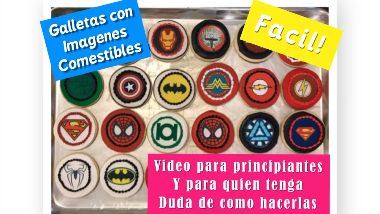 Como poner imágenes  comestible en galletas de azúcar