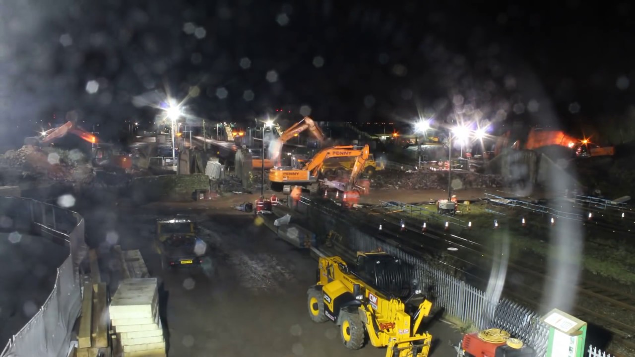 Rogiet Bridge Replacement Time-Lapse