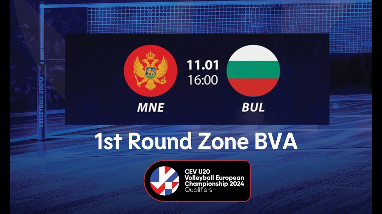 🔴 MNE 🆚 BUL | CEV U20M