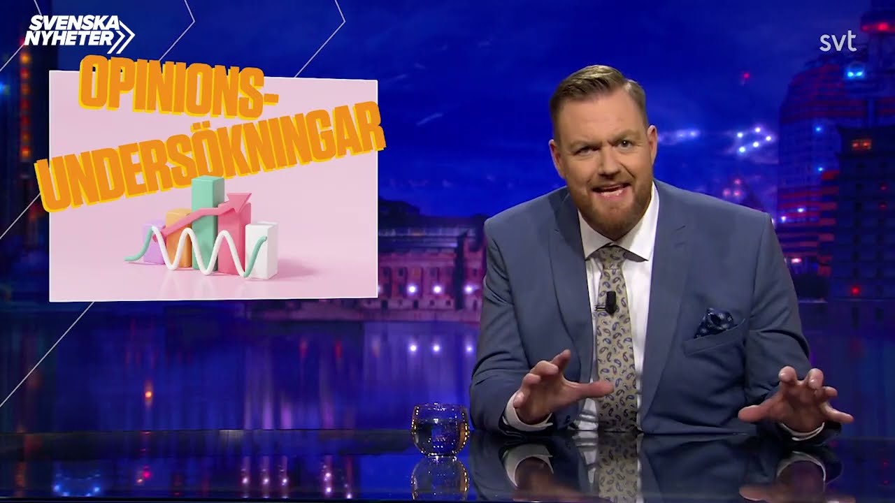 Svenska nyheter (S10 EP1) Opinionsundersökningar