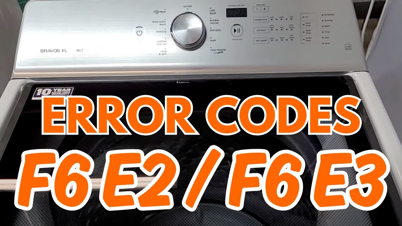 Стиральная машина Maytag не заводится? Исправьте ошибки F6 E2 и F6 E3 и сэкономьте более 300 долл...