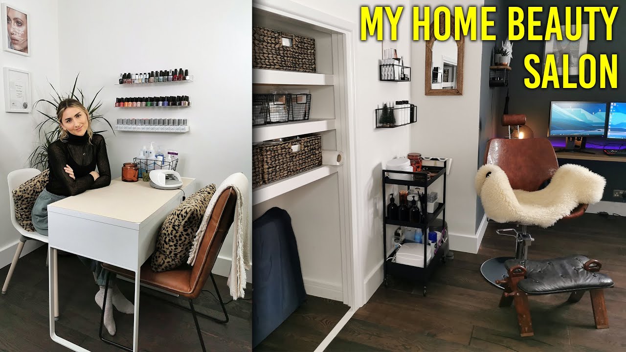 Setting up my home beauty salon | At Home Salon Tour
