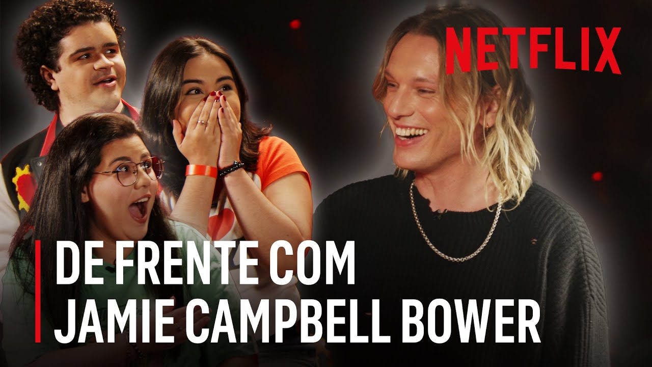 Jamie Campbell Bower surpreende os fãs brasileiros | Stranger Things 5 | Netflix Brasil