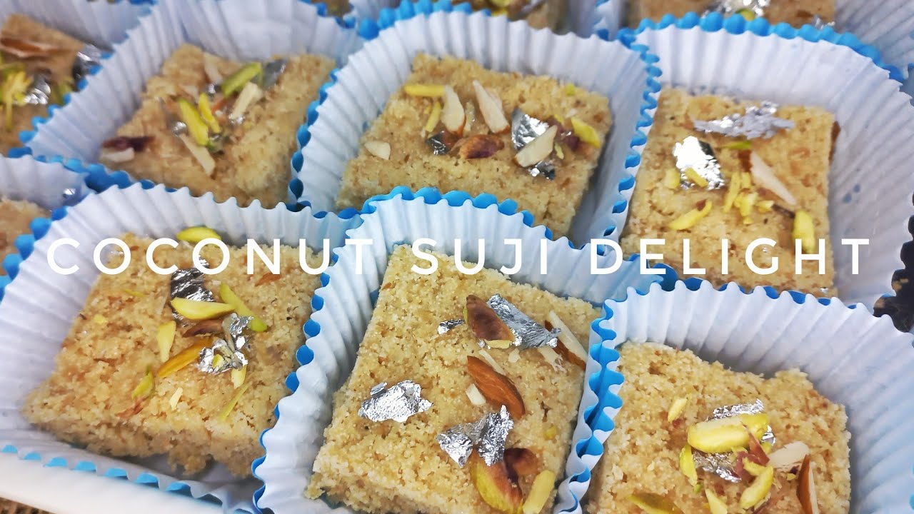Coconut Suji Delight Recipe | Quick & Easy