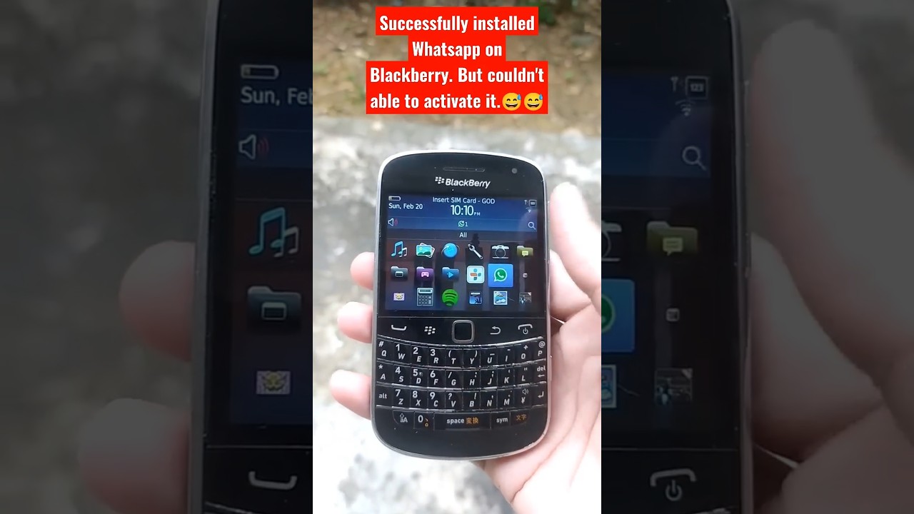 Whatsapp on Old BlackBerry??😅😅😅