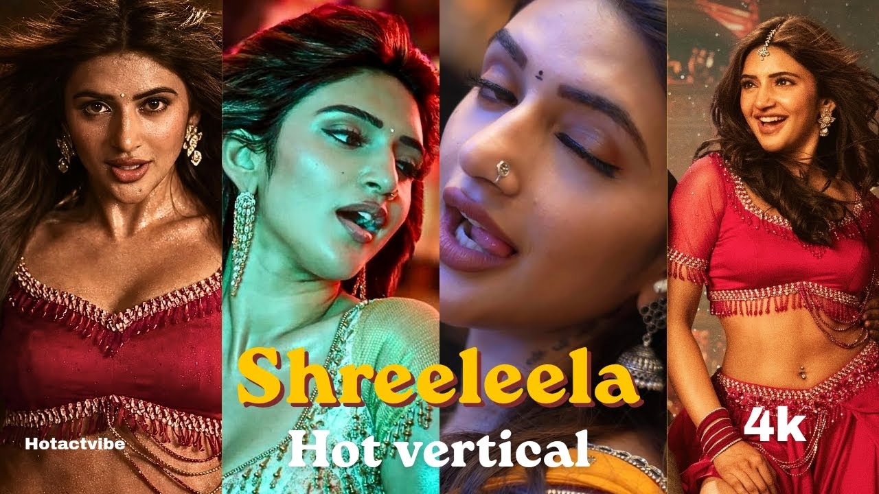 SreeLeela – Bujjulu Bujjulu Song | 4K Ultra HD | Expressions |  Telugu Hot Actress | Vertical Edit