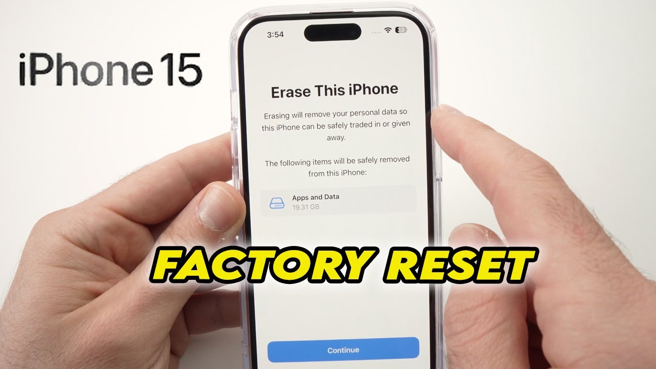 iPhone 15/ Pro / Plus: How to Factory Reset (Hard Reset)