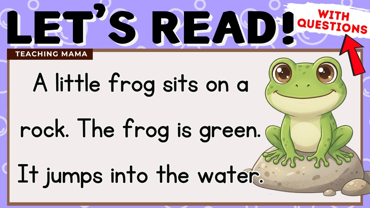 LET'S READ! | READING COMPREHENSION FOR KIDS | PRACTICE READING SIMPLE ENGLISH | TEACHING MAMA
