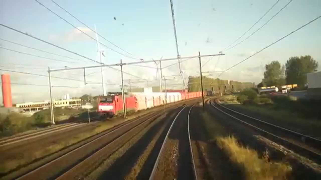A train driver's view: Arnhem - Den Helder, VIRM, 15-Oct-2014.