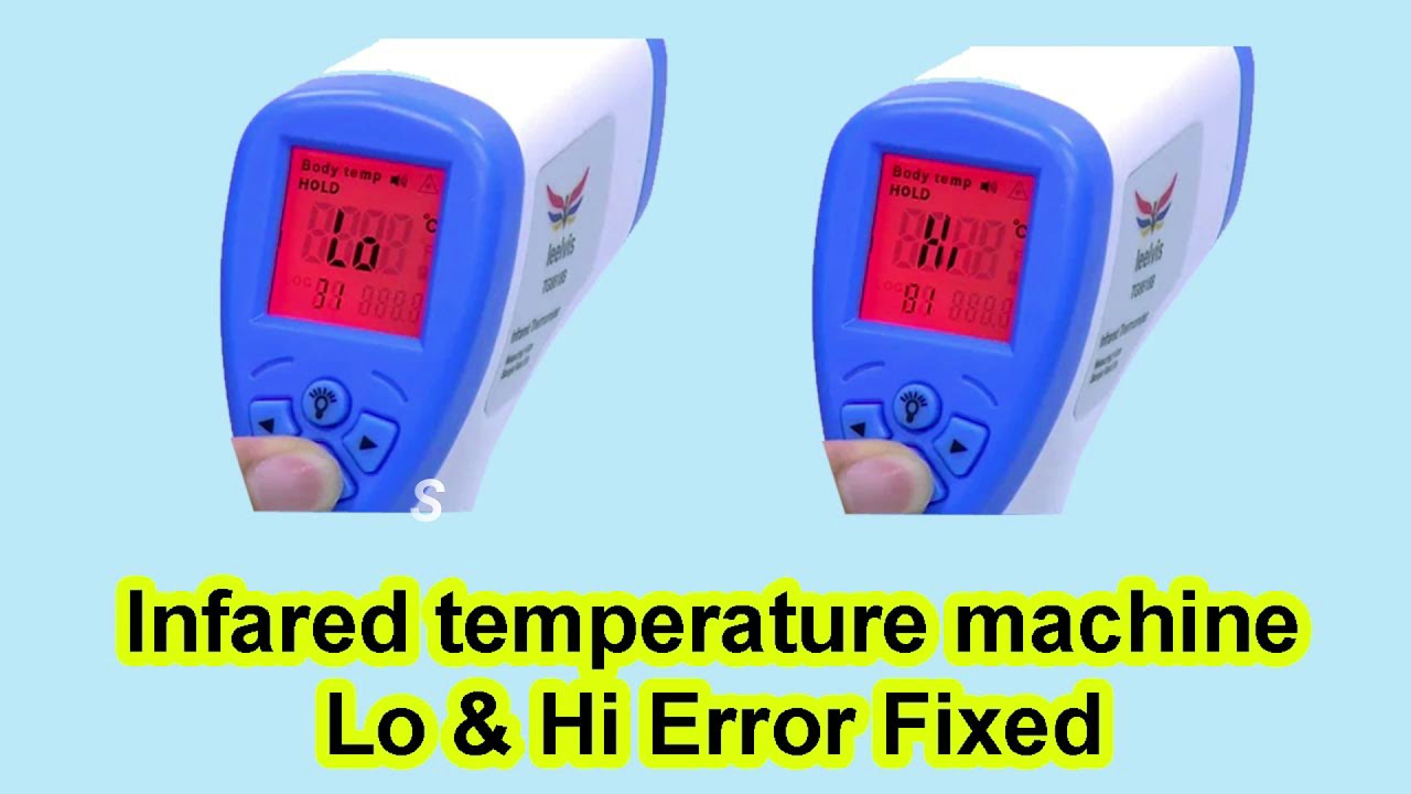 How to Fix infrared temperature Hi Error | Fix and repair infrared temperature Lo Error | Bee MCQs