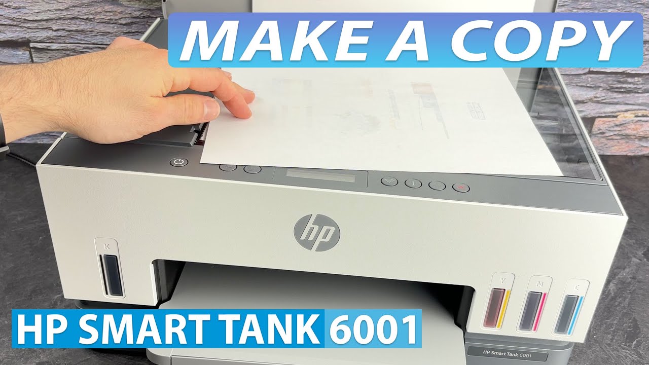 How to Make a Copy on the HP Smart Tank 6001