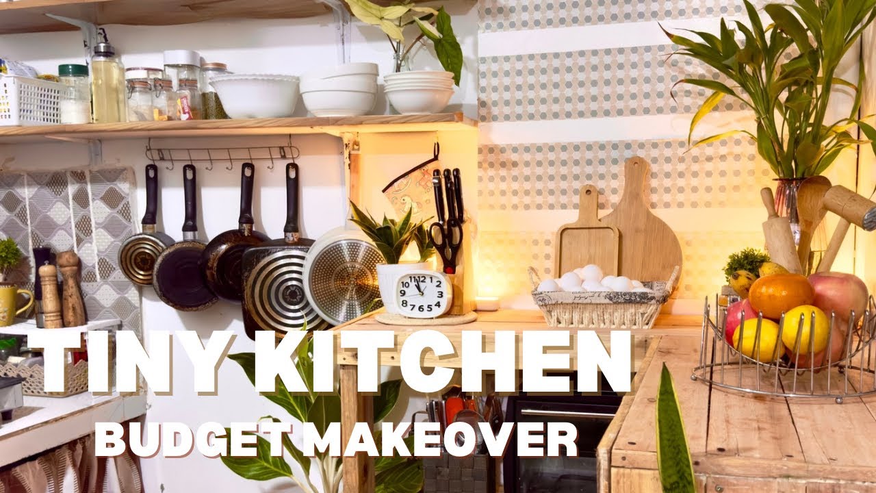 FUNCTIONAL TINY KITCHEN MAKEOVER USING REPURPOSE WOOD PALLET| HOME IMPROVEMENT ON A BUDGET