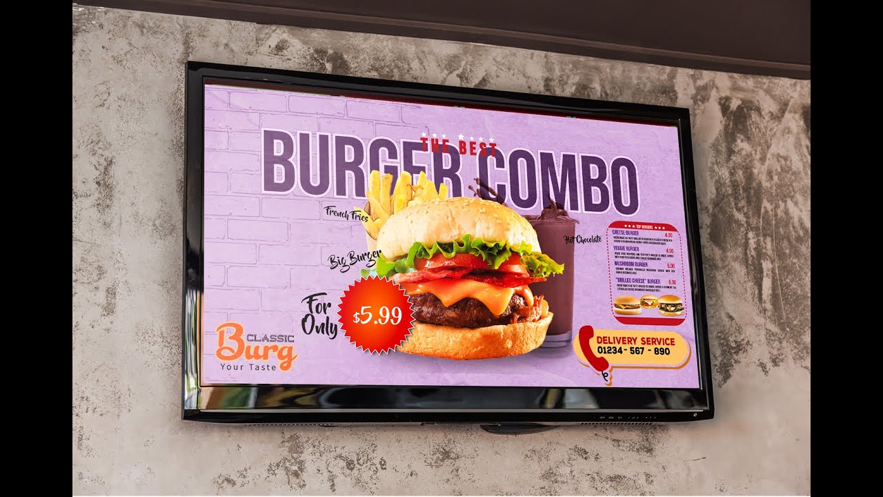 Digital Menu Design For Restaurants, Beauty and Spa