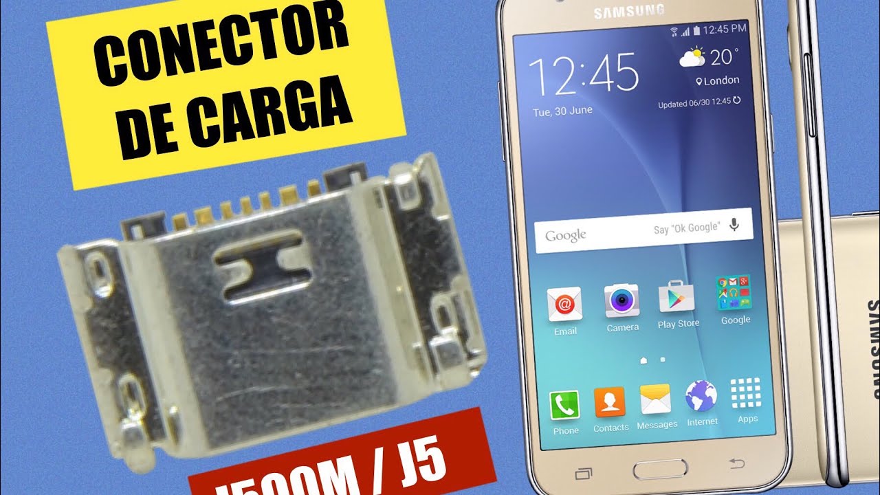 COMPLETO | Troca Conector de Carga J500M / J5 Não Carrega, Desmontagem.