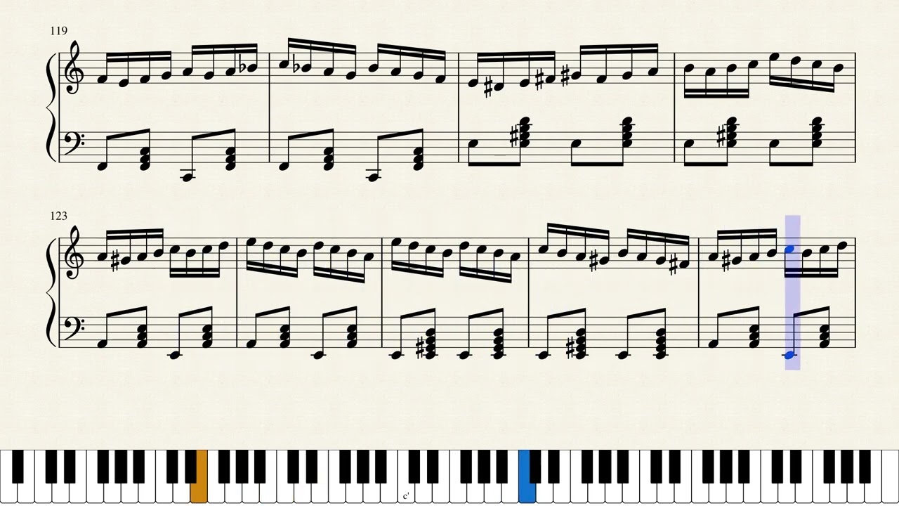 Csardas A-Moll Piano Virtuoso variations