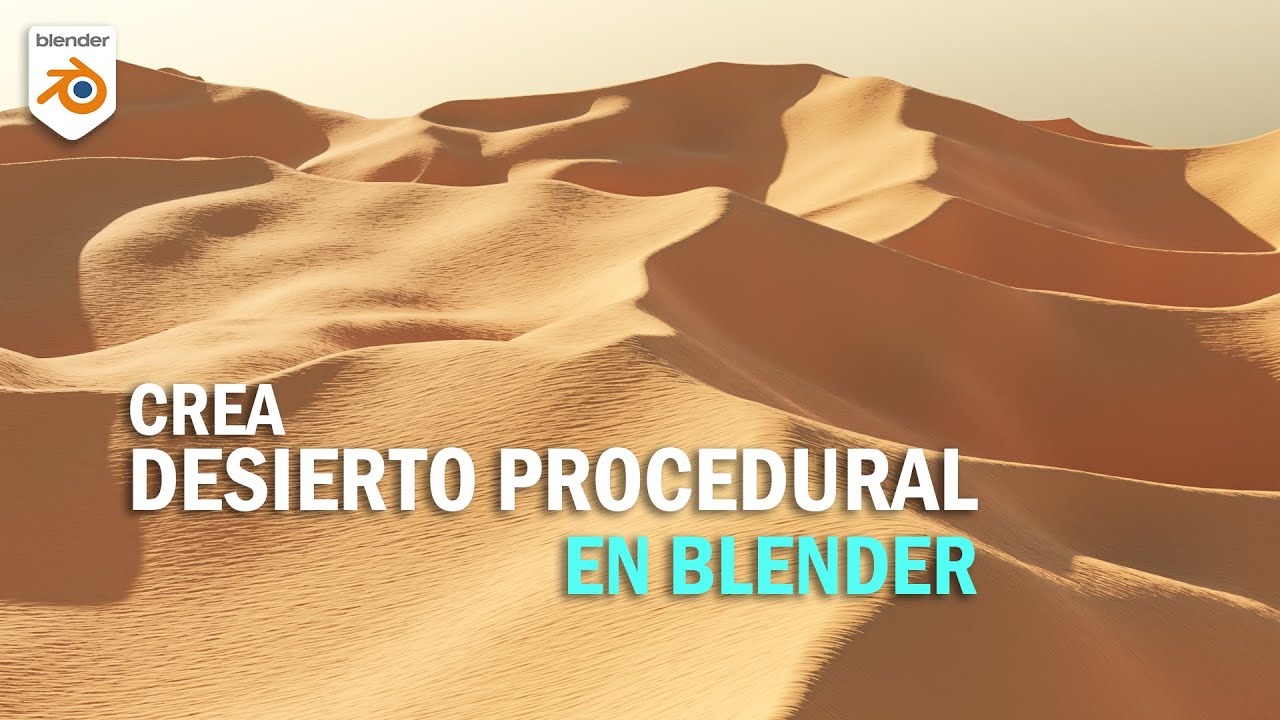 Como Crear un  Desierto en Blender con Texturas Procedimentales