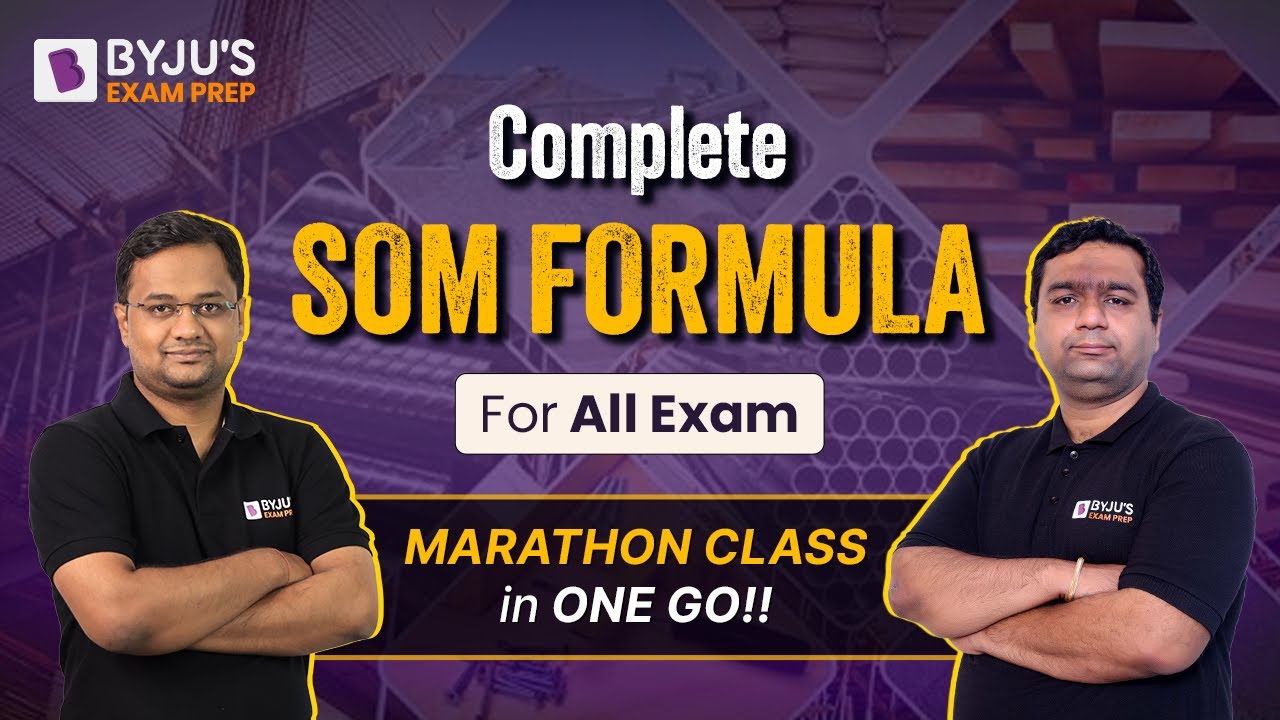 Strength of Material In One Shot | SOM Complete Formula Marathon Class For All Exam | BYJU'S GATE