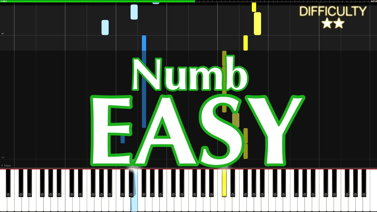 Numb - Linkin Park - EASY Piano Tutorial + Sheet Music