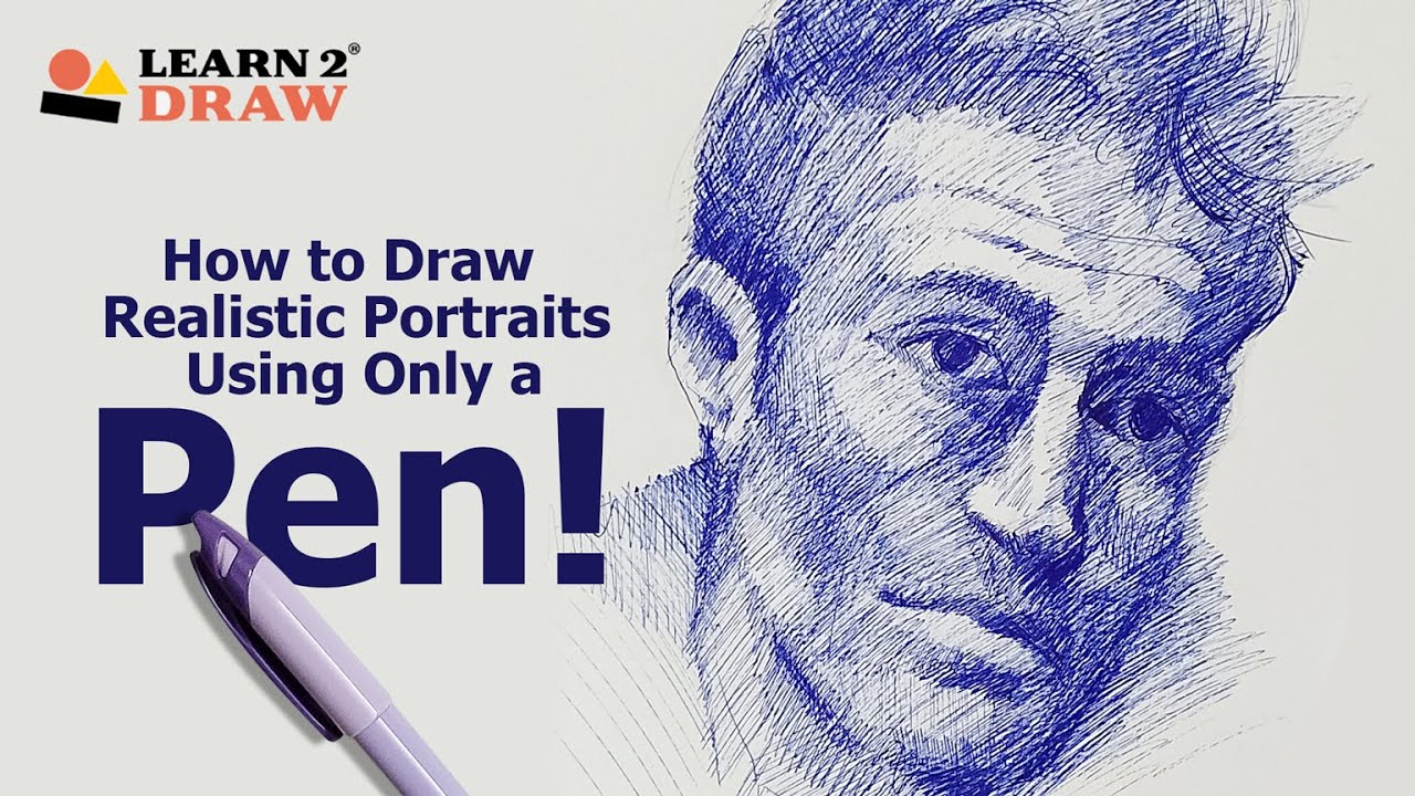 How to Draw an Esy Ball Pen Portrait in Just 10 MinutesPen Portrait