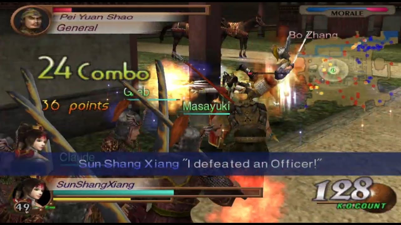 Dynasty Warriors 3 - Yellow Turban Rebellion | Sun Shang Xiang | Free Mode (Very Hard)