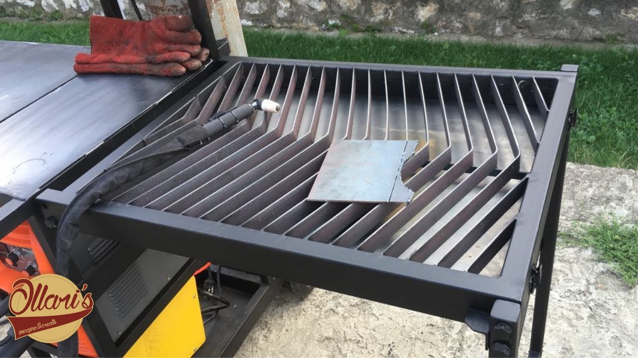 Folding Plasma Table for my Welding Cart