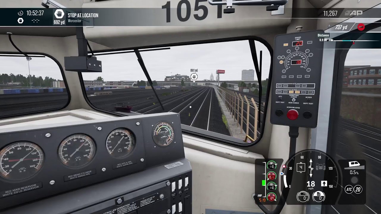LIVE STREAM TSW6 MBTA GEOMETRY TRAIN Worcester Line