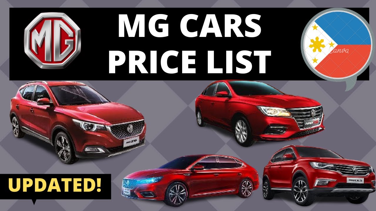 Прайс-лист MG Cars (Morris Garages) на Филиппинах | Новые и подержанные автомобили | Обновлено в ...