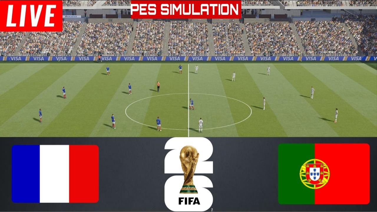 France vs Portugal &ndash; FIFA WORLD CUP 2026 | Full Match | PES Simulation