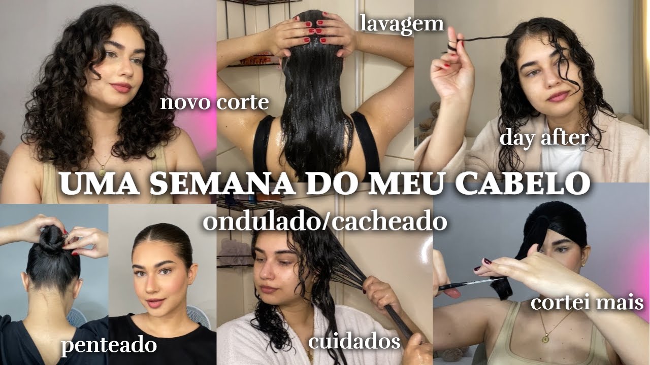 Uma semana do meu cabelo ondulado/cacheado na real 🤍 novo corte, rotina & cuidados | 12