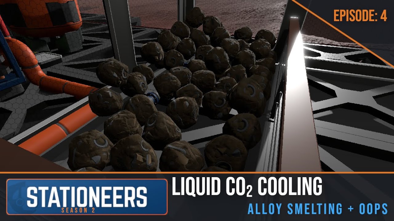 Greenhouse Cooling, Alloy Smelting & Ore Mishap | Stationeers Episode 4