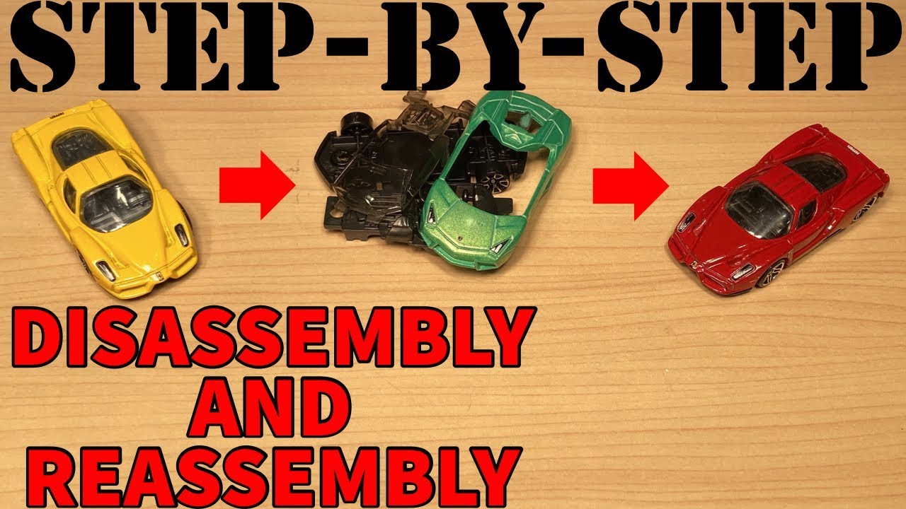 How to remove Hot Wheels/Matchbox die-cast bodies and reassemble