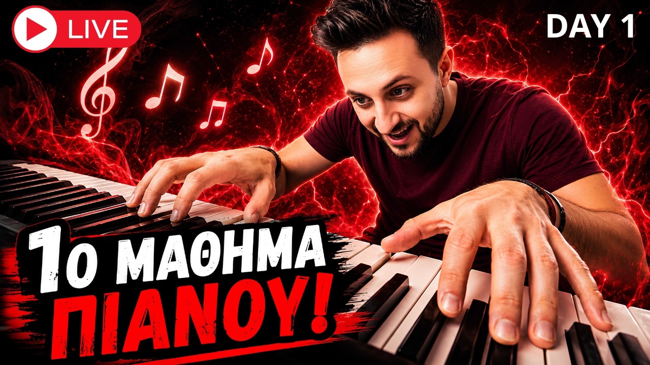 Έτσι έμαθα πιάνο μέσα σε λίγες μέρες - Το ΑΠΟΛΥΤΟ 1ο μάθημα πιάνο