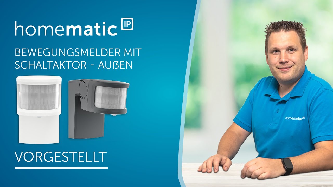 Homematic IP | Bewegungsmelder mit Schaltaktor - au&szlig;en vorgestellt
