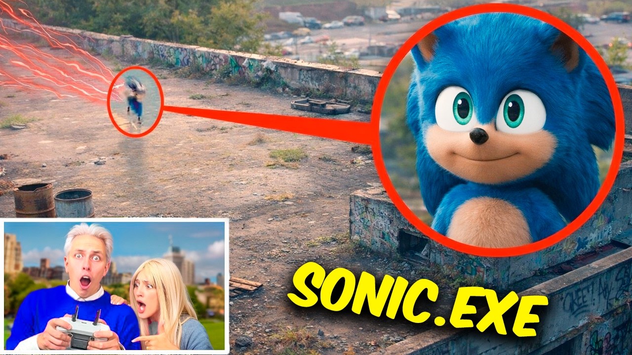 МОЙ ДРОН СНЯЛ НАСТОЯЩЕГО SONIC.EXE… ОН НАПАЛ!
