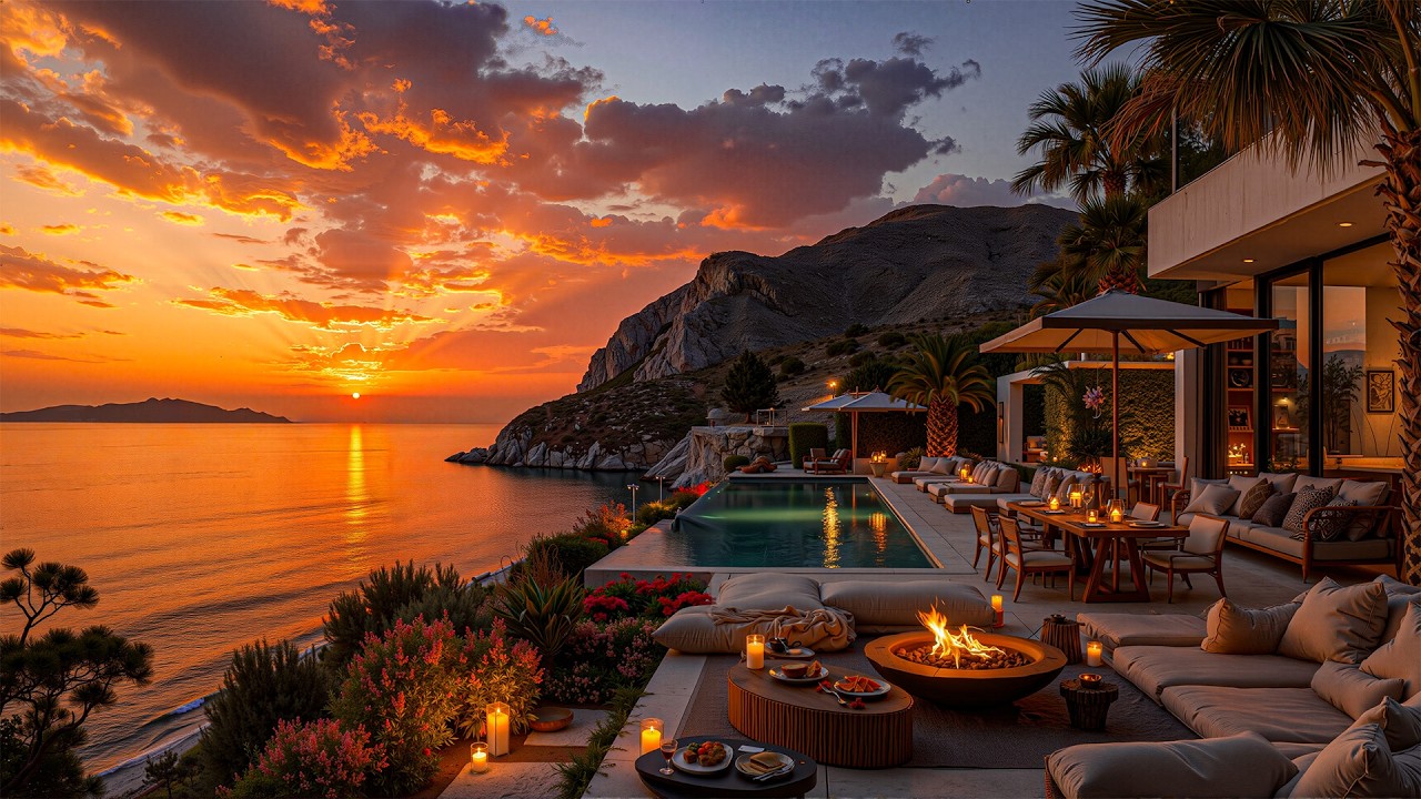 Luxurious Beachfront Resort Rooftop Terrace And Romantic Jazz – Jazz Instruments Help Relieve Stress