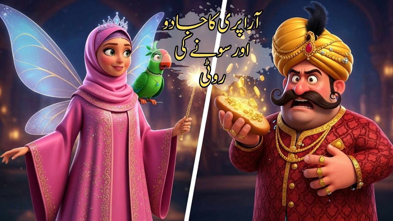 Ara Pari ka Jadu aur Sone ki Roti | Urdu Fairy Tales | Urdu story | hindi story wonderly tales kids