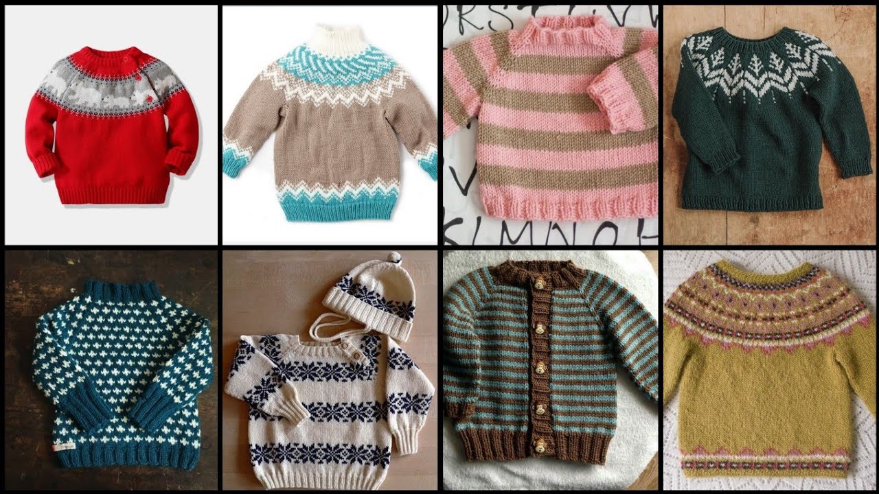 Latest Graph Sweater Knitting Pattern for Baby/Woolen Knitted Baby Sweater Design