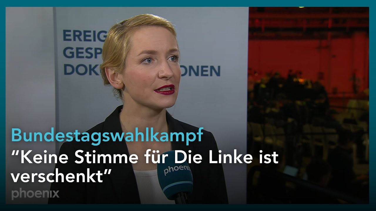 Parteitag Die Linke: Ines Schwerdtner (Parteivorsitzende) im Interview | 18.01.25