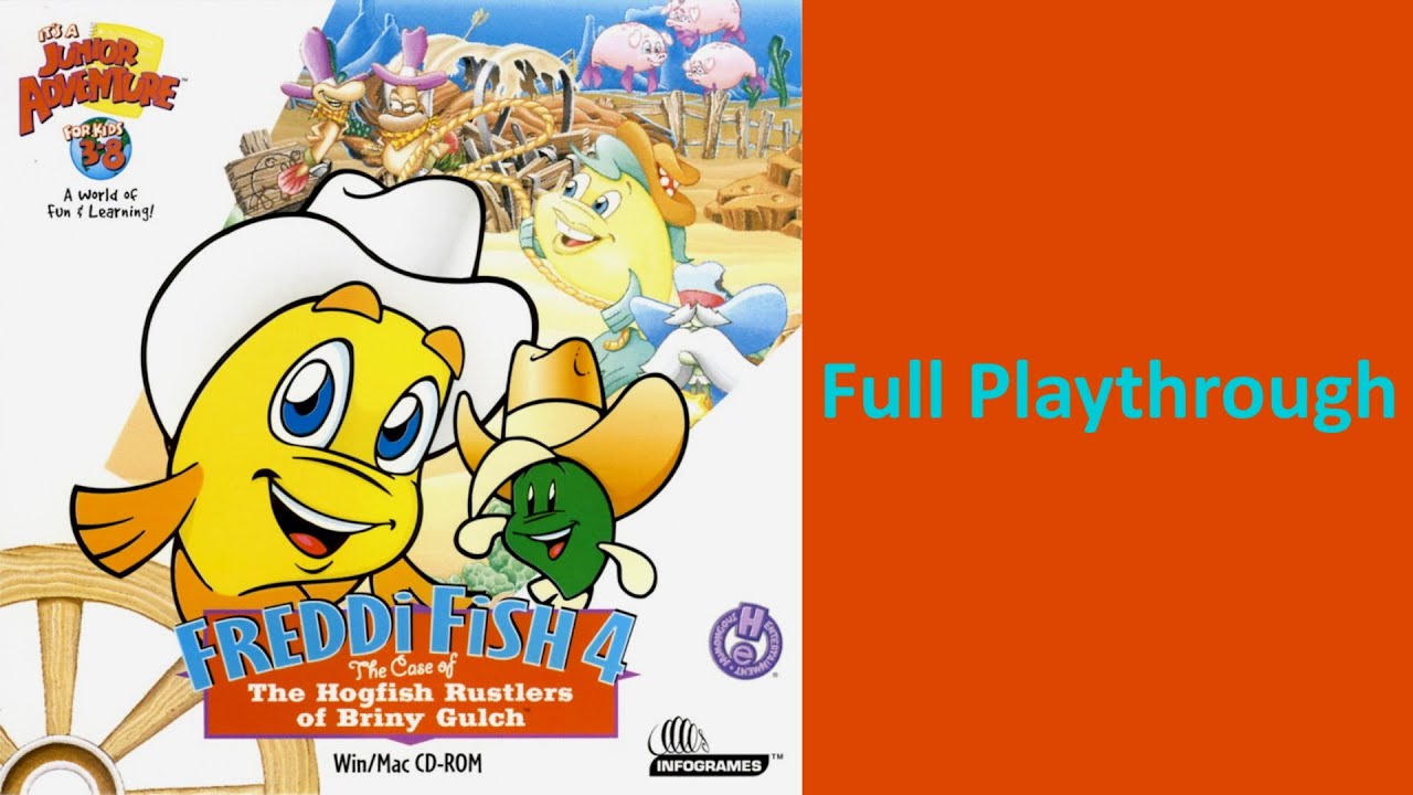 Freddi Fish 4: The Case of the Hogfish Rustlers of Briny Gulch (Full Playthrough, 1080p)