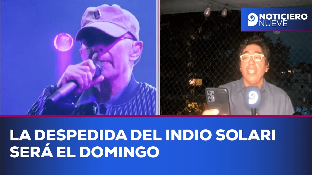 La despedida del Indio Solari ser&aacute; el domingo
