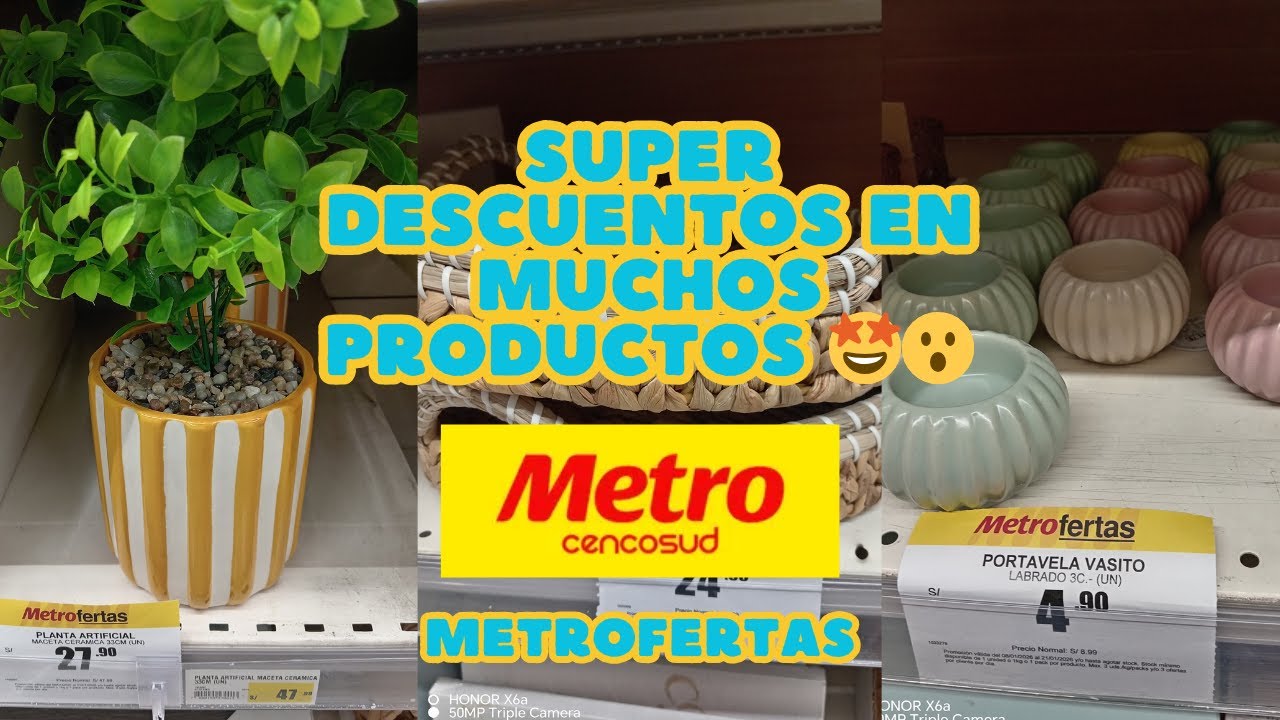 DECORACIÓN CON DESCUENTOS EN TIENDA METRO 😎🤩
