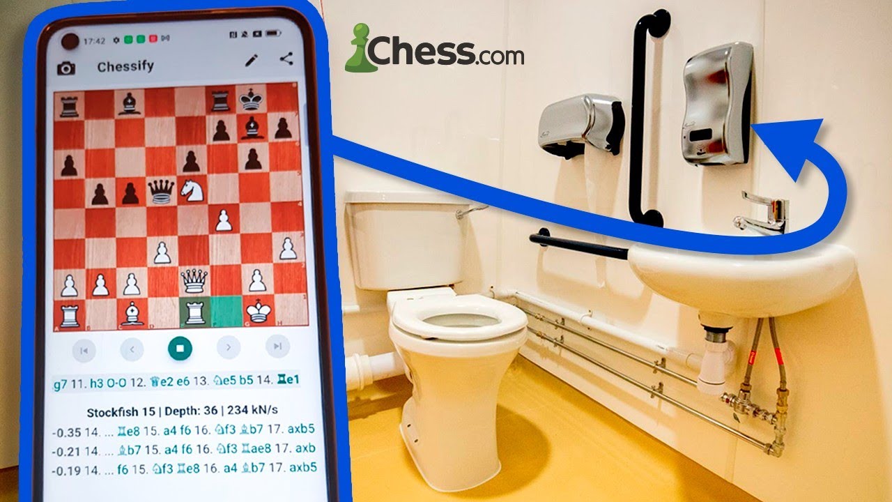 TRAMPOSO (y torpe) CAZADO en torneo de AJEDREZ 🚫 ^^con Stockfish en el baño^^