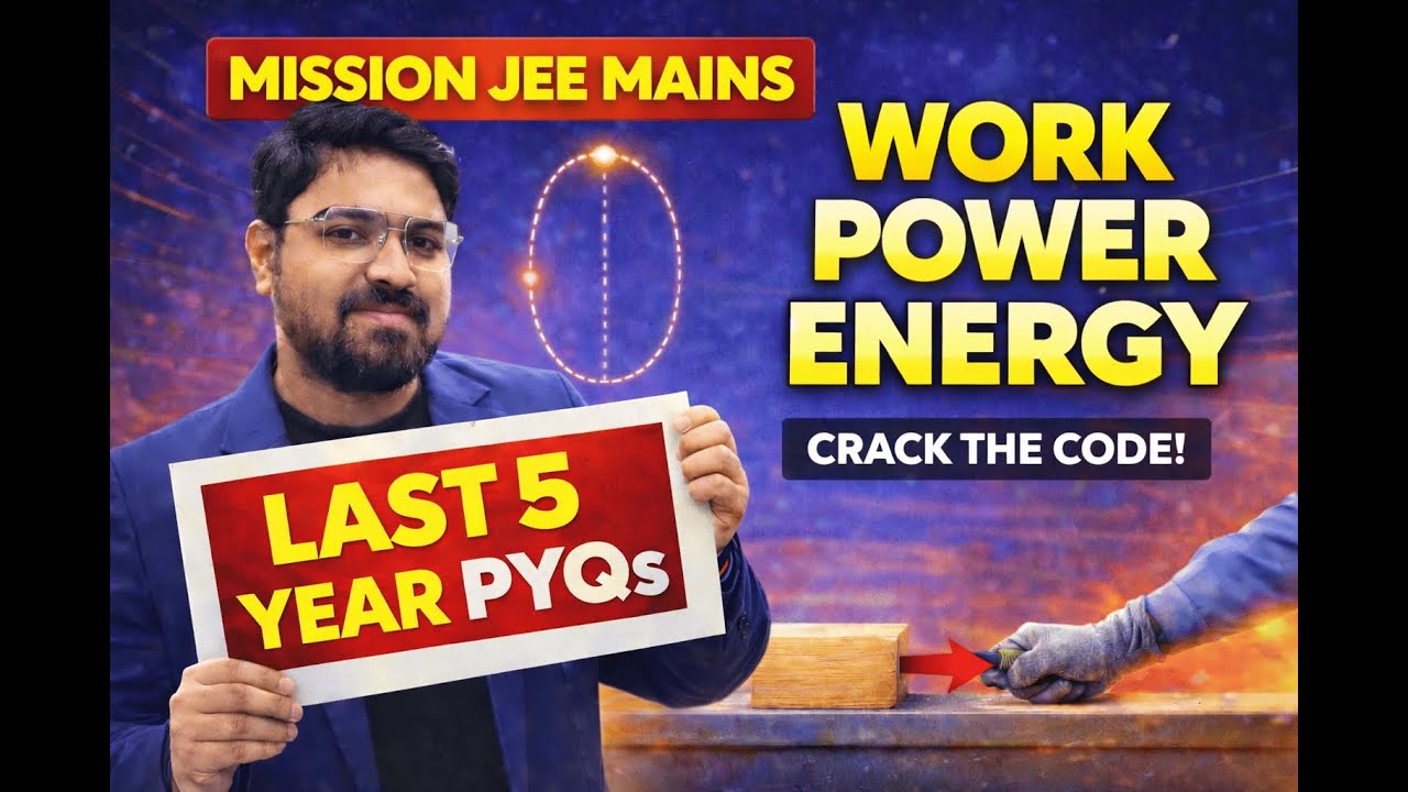 WORK POWER ENERGY || MISSION JEE MAINS  – LAST 5 YEAR PYQs