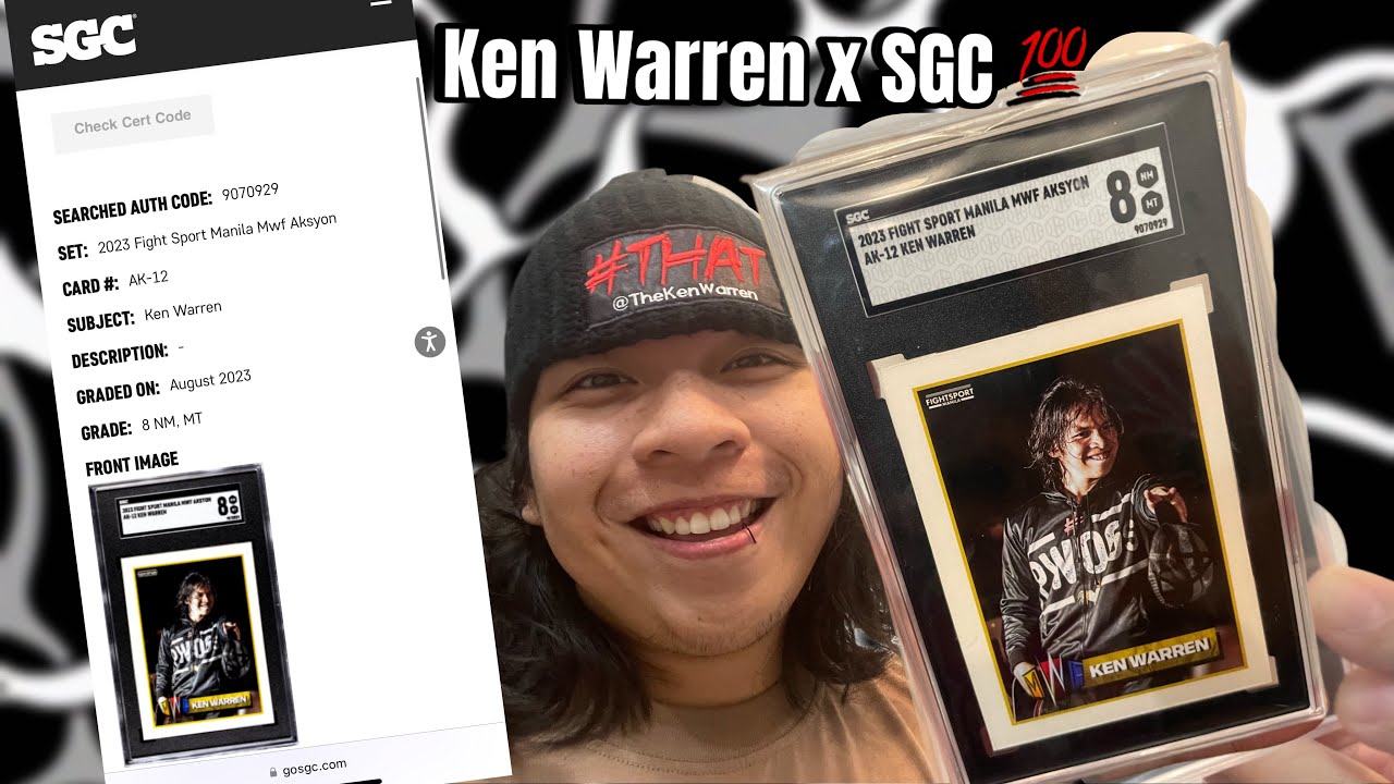 KWURR (Ep. 4) - Ken Warren’s MWF Aksyon Trading Card Graded by SGC