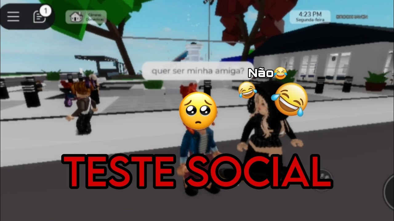 FIZ UM TESTE SOCIAL NO BROOKHAVEN (será que passaram do teste)?