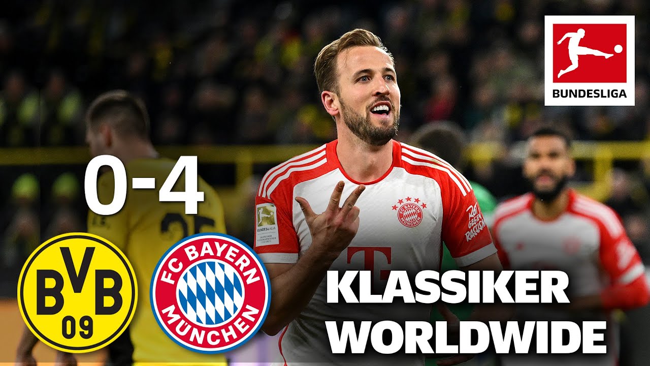 Dortmund vs. Bayern &bull; Der Klassiker HIGHLIGHTS Worldwide 🌎🌍🌏 Harry Kane Hat Trick & More...
