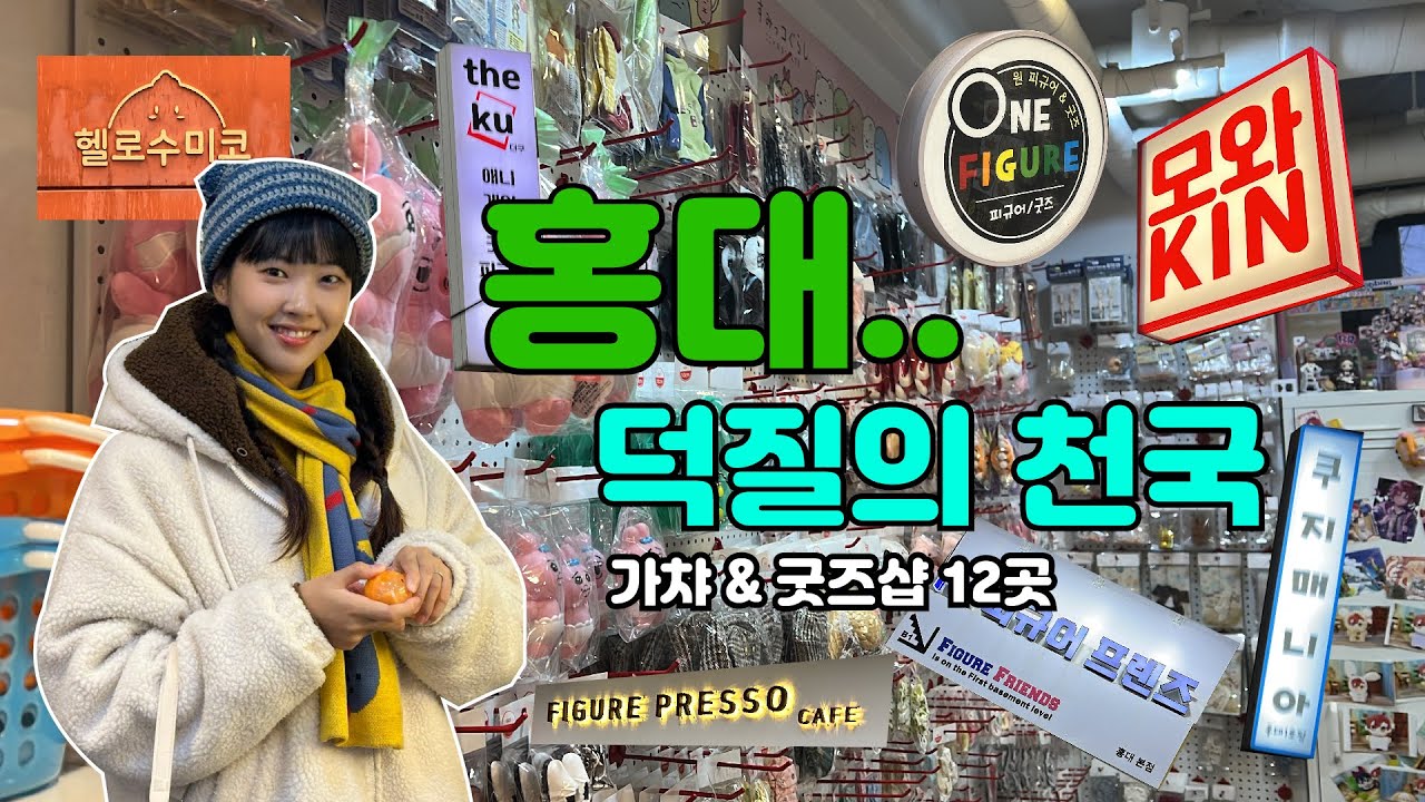 홍대.. 그곳은 덕질의 천국이었다⭐️홍대 가챠 & 굿즈샵 12곳 투어하는 브이로그