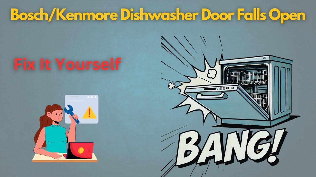 Fixing a Bosch Dishwasher Door That Falls Open (Using Repair Kit Part# 00754866)